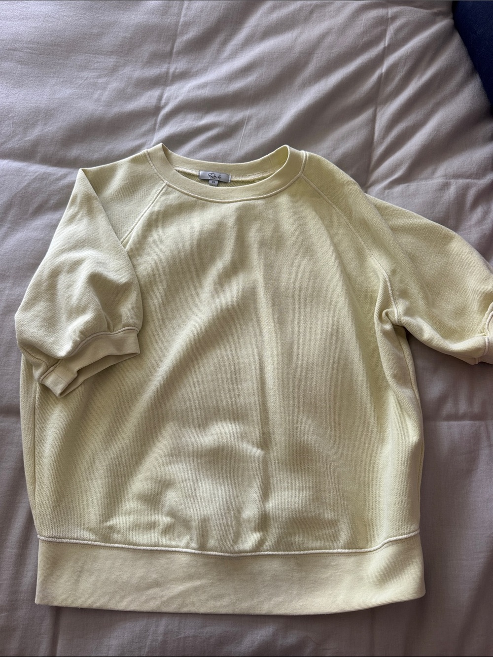 Woman’s Short-Sleeve Crewneck Sweater - Light Yellow